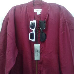 Bundle suglasses&100%-silk comfortable-healthy-to-wear jacket brand new with tag